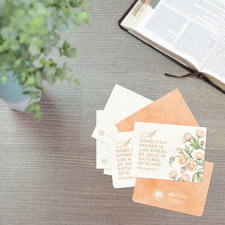 - Orange Peonies Note Card - Grounded in Truth Company