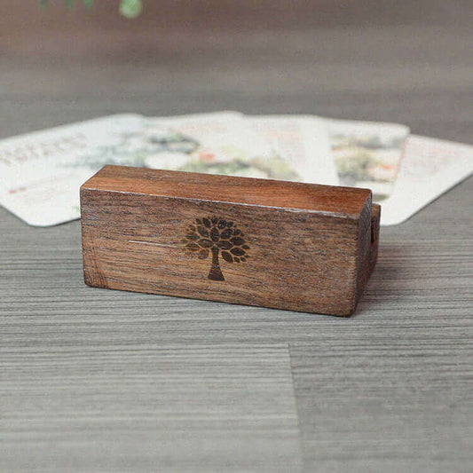 - Solid Wood Card Stand - Grounded in Truth Company