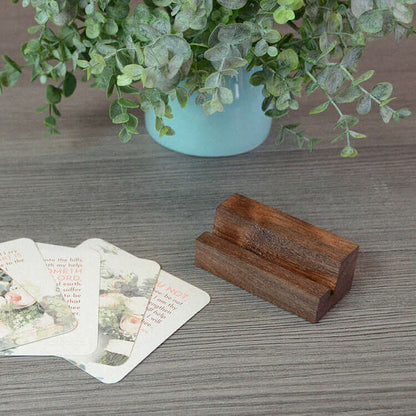 - Solid Wood Card Stand - Grounded in Truth Company