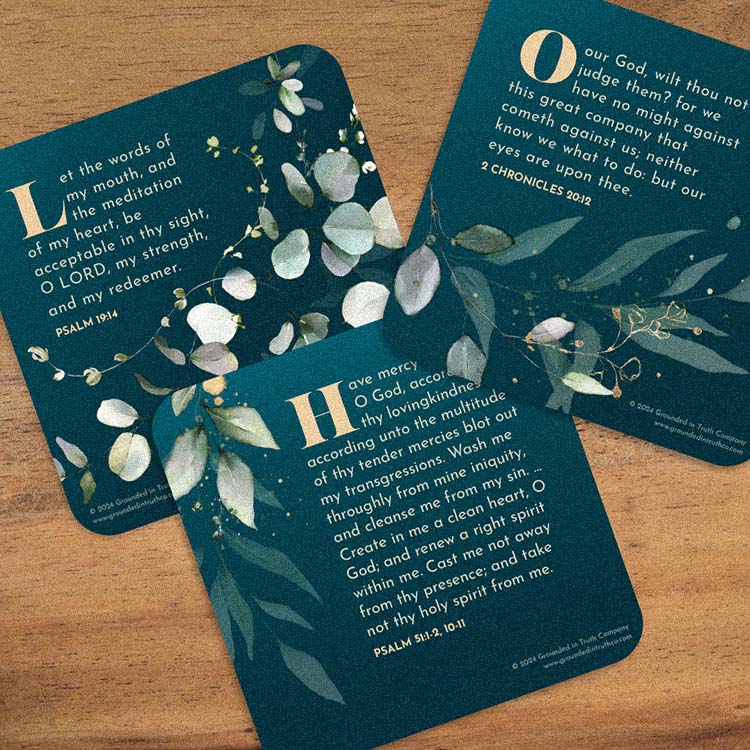 Verse Cards - Verses to Pray Bible Verse Cards - Grounded in Truth Company