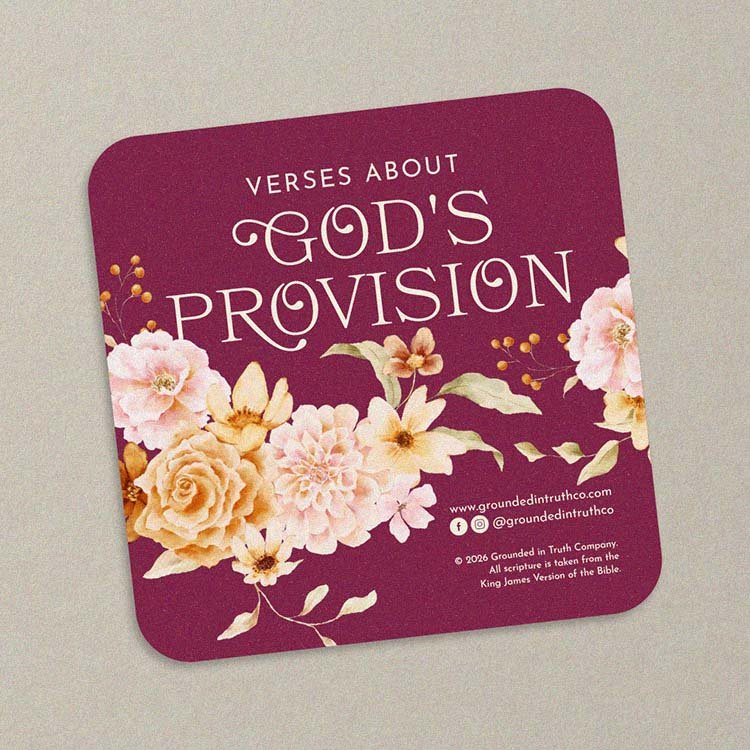 - Bible Verse Cards about God's Provision - Grounded in Truth Company
