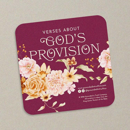 - Bible Verse Cards about God's Provision - Grounded in Truth Company