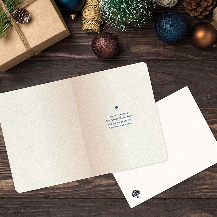 Greeting Card - Isaiah 7:14 Christmas Cards | Nativity Silhouette | 10 pack - Grounded in Truth Company