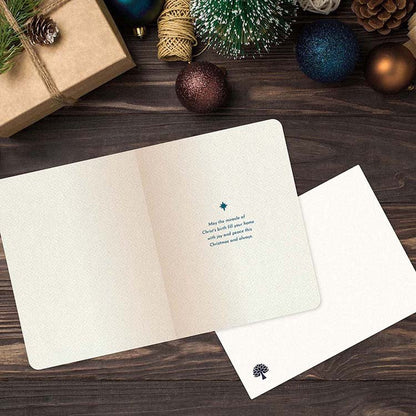 Greeting Card - Isaiah 7:14 Christmas Cards | Nativity Silhouette | 10 pack - Grounded in Truth Company