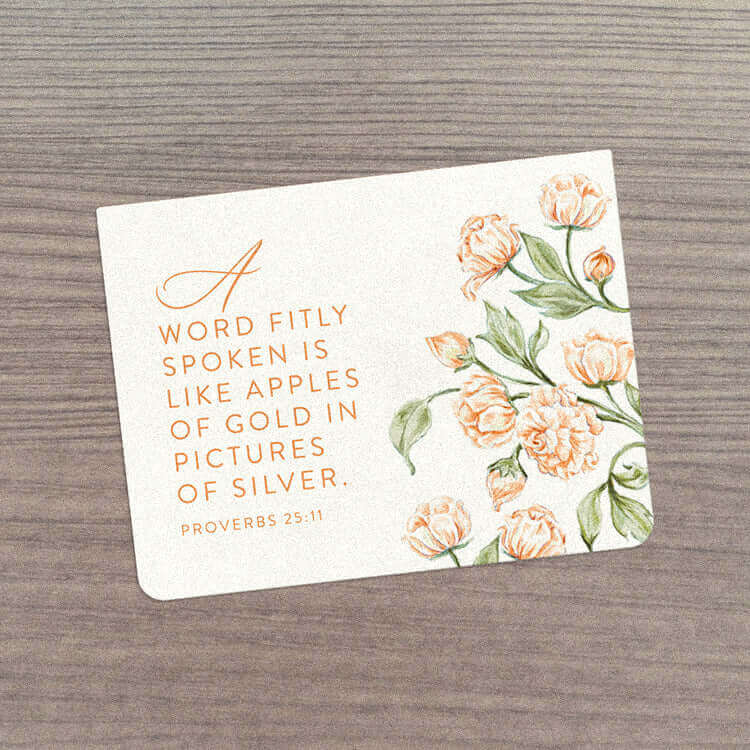 - Orange Peonies Note Card - Grounded in Truth Company