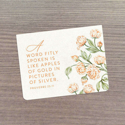 - Orange Peonies Note Card - Grounded in Truth Company