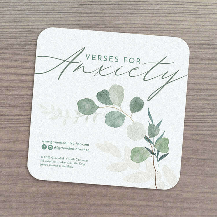 Verse Cards - Verses for Anxiety - Grounded in Truth Company